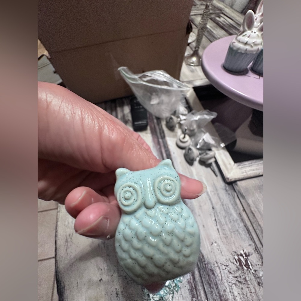 Hobby Lobby Sky Blue Owl Figurine